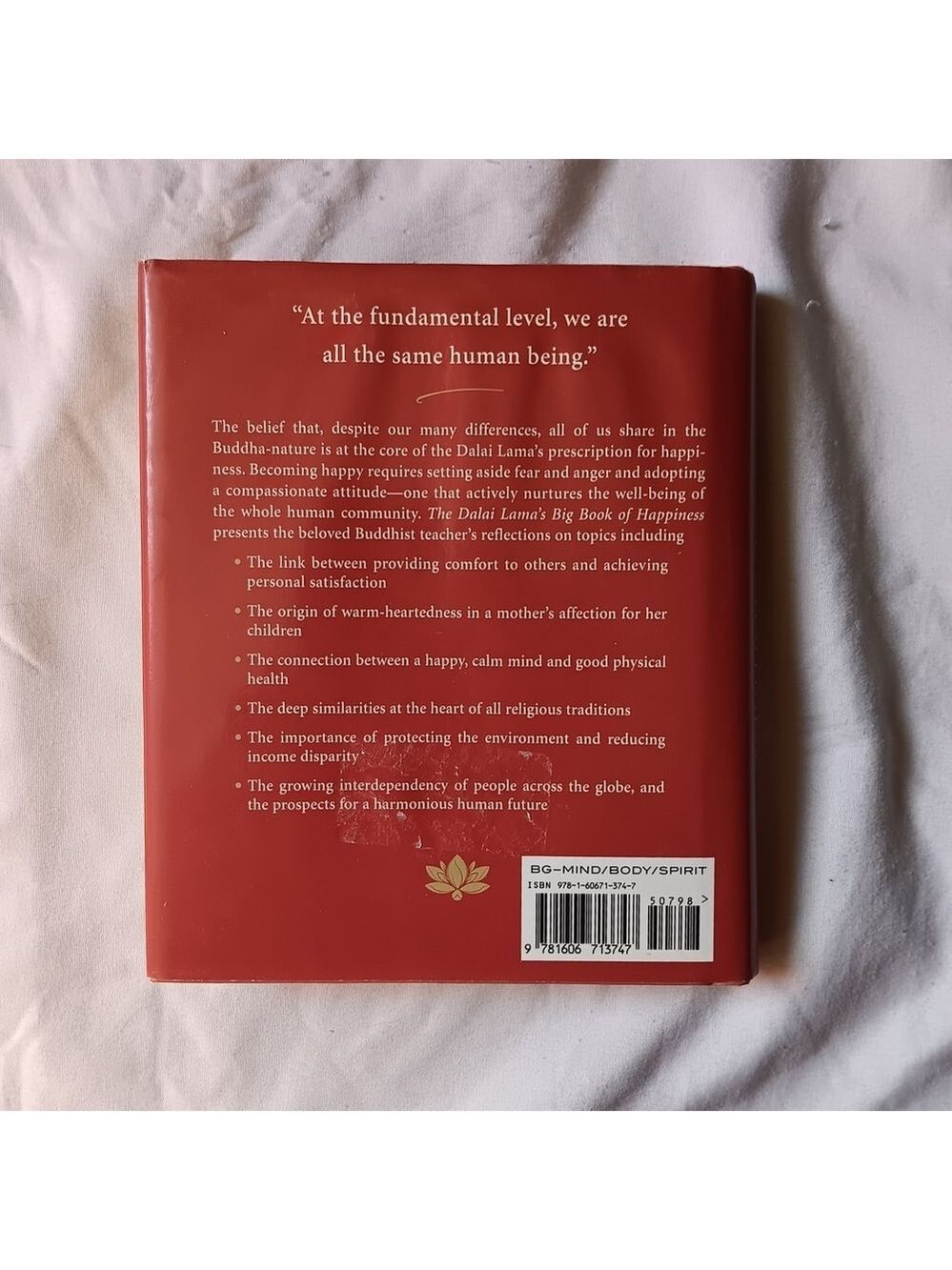 Dalai Lama Big Book of Happiness Red Cover - Picture 2 of 2